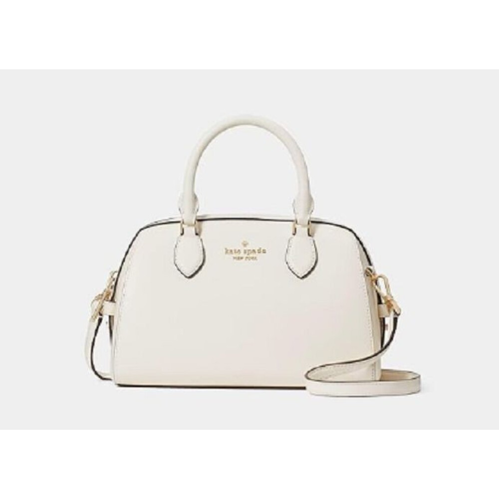 Kate Spade Madison Small Dolly Duffle Bag  Saffiano Leather | Meringue | NWT